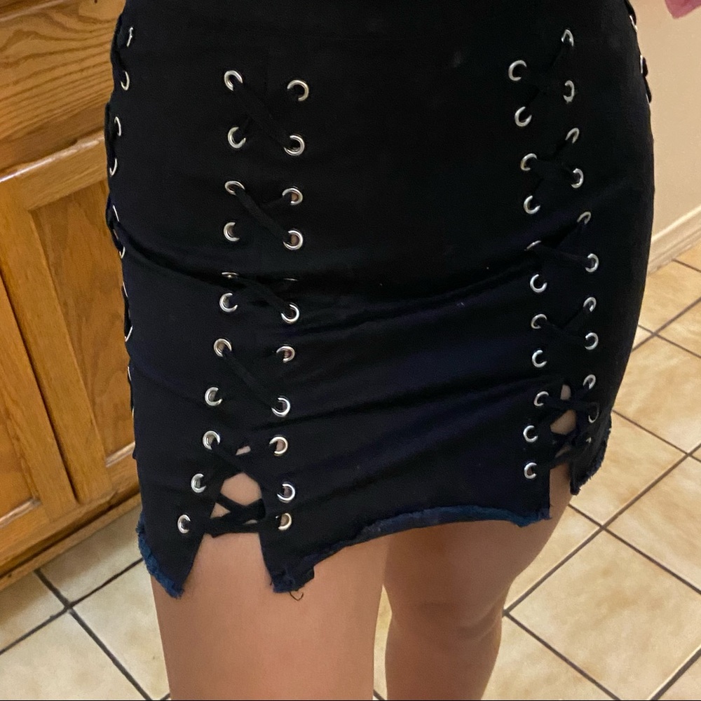 jean skirt